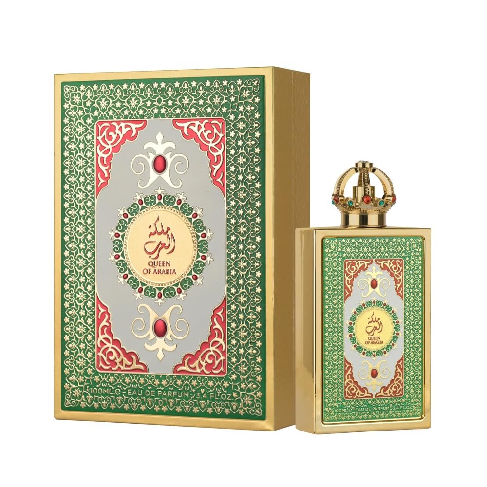 Lattafa Pride Queen of Arabia Eau de Parfum – Floral, Woody, Sweet, Amber – Long-Lasting Women's Perfume, 3.4 oz (100 ml) Avelisse