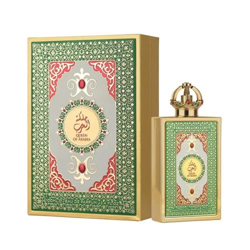 Lattafa Pride Queen of Arabia Eau de Parfum – Floral, Woody, Sweet, Amber – Long-Lasting Women's Perfume, 3.4 oz (100 ml) Avelisse
