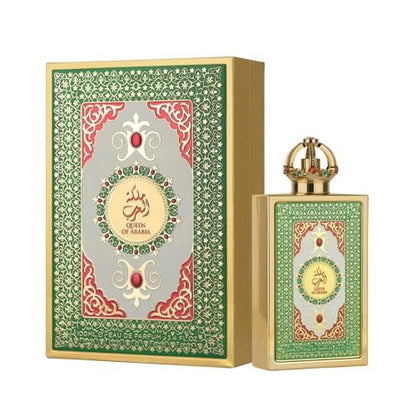 Lattafa Pride Queen of Arabia Eau de Parfum – Floral, Woody, Sweet, Amber – Long-Lasting Women's Perfume, 3.4 oz (100 ml) Avelisse
