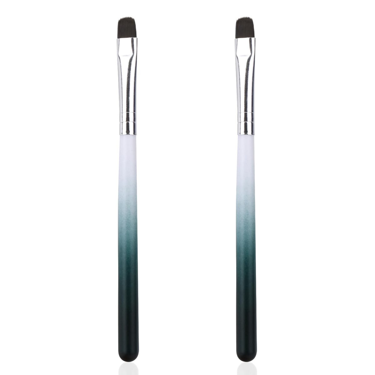 2-Piece Nail Clean Up Brush Set – Professional Flat Head Gel Polish Remover Pen for Precise Nail Art Design & Cuticle Cleaning - görsel 1