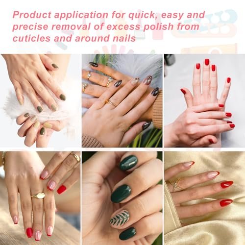 2-Piece Nail Clean Up Brush Set – Professional Flat Head Gel Polish Remover Pen for Precise Nail Art Design & Cuticle Cleaning - görsel 12