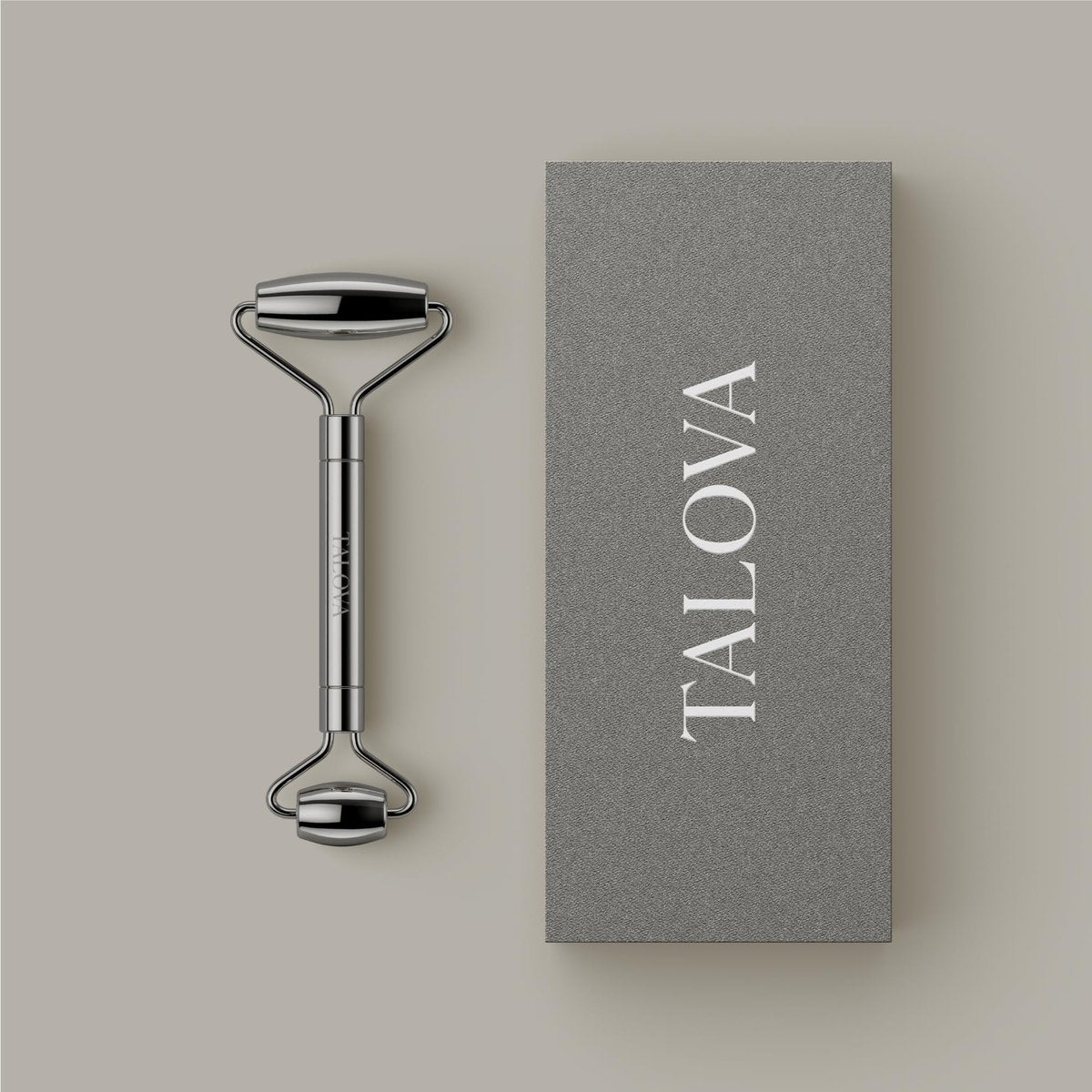 TALOVA 304-Grade Stainless Steel Facial Roller – Anti-Aging Massage Tool for Lymphatic Drainage, Puffiness Reduction, and Jawline Lifting Avelisse