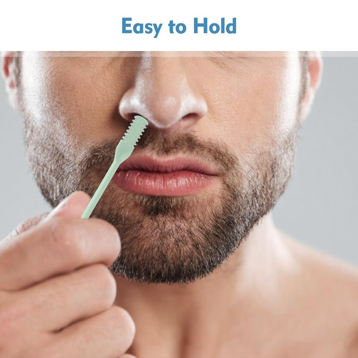 CNDNO 5-Pack 2-in-1 Double Sided Nasal Hair Cutter - Portable 360° Rotating Manual Nose Hair Trimmer for Men and Women (Colorful Set) - görsel 15