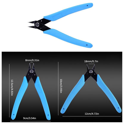 NentMent 2 Pack Nail Art Scissors Rhinestone Remover Micro Flush Cutters Pliers - Precision Micro Wire Cutter Diagonal Side Cutters for Nail Charms, Gems, Pearls, Crystals Removal Tool