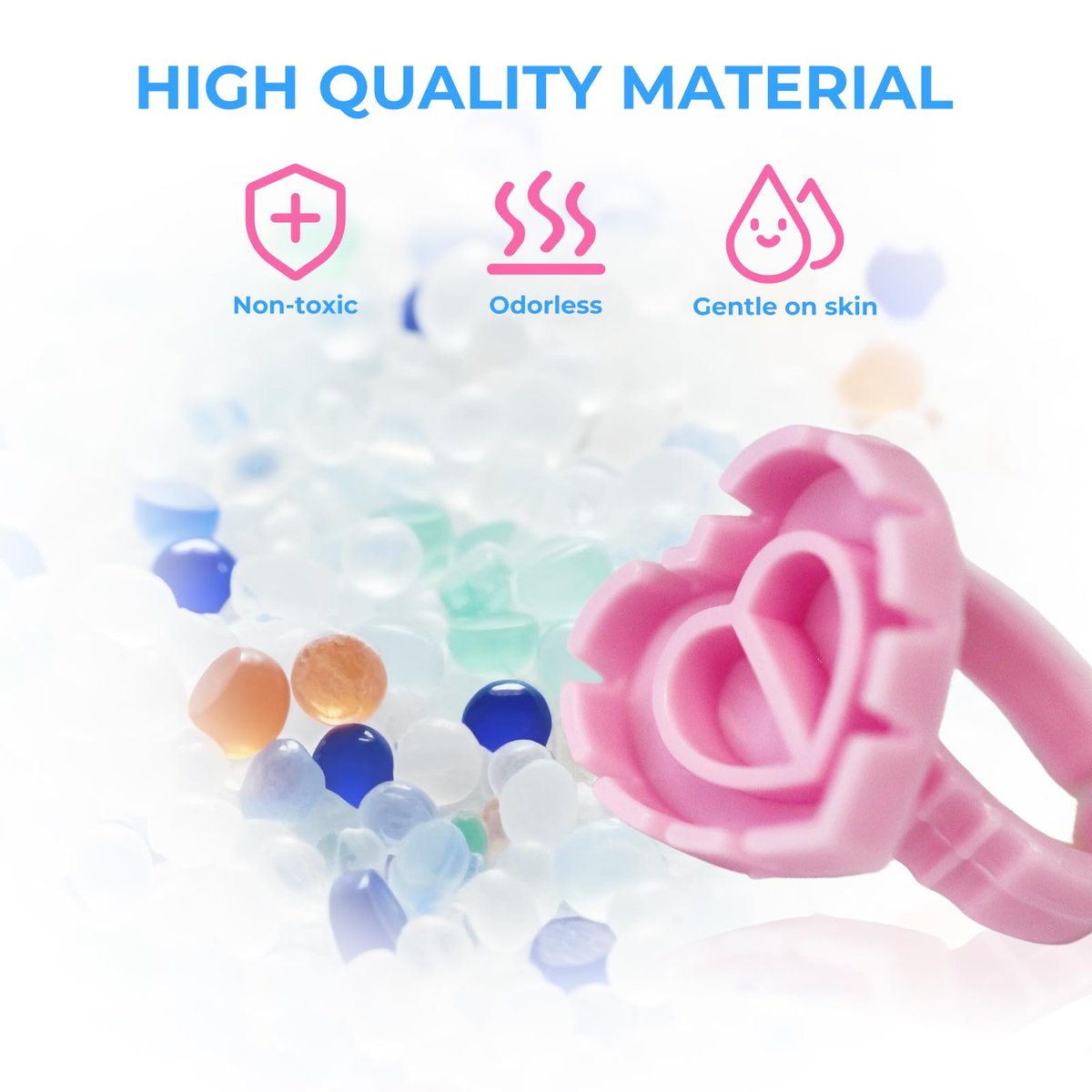 MIUXIA 300Pcs Glue Rings Lash Glue Rings for Eyelash Extension Supplies, Lash Tech Holder, Lovely Pink Heart Shape - görsel 9