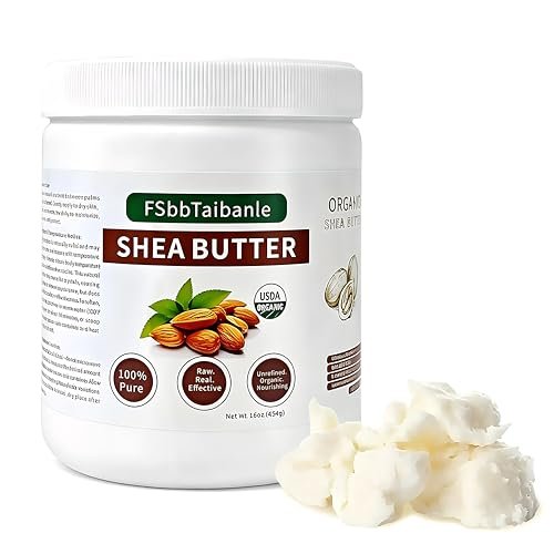FSbbTaibanle Raw Shea Butter 16 oz – Pure & Organic Moisturizer for Skin, Hair & DIY – Raw, Unrefined, Non-GMO, Ivory Color, Grade A Quality Avelisse