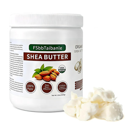 FSbbTaibanle Raw Shea Butter 16 oz – Pure & Organic Moisturizer for Skin, Hair & DIY – Raw, Unrefined, Non-GMO, Ivory Color, Grade A Quality Avelisse