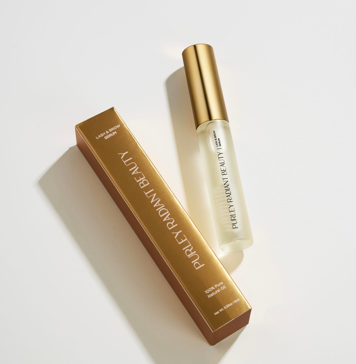 Purely Radiant Beauty Eyelash Growth Serum – Prostaglandin-Free Lash & Brow Enhancer for Longer, Thicker Lashes – Vegan, Cruelty-Free, Castor Oil Based – Natural Lash Serum for Growth Avelisse