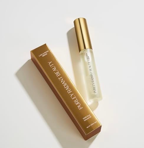 Purely Radiant Beauty Eyelash Growth Serum – Prostaglandin-Free Lash & Brow Enhancer for Longer, Thicker Lashes – Vegan, Cruelty-Free, Castor Oil Based – Natural Lash Serum for Growth Avelisse
