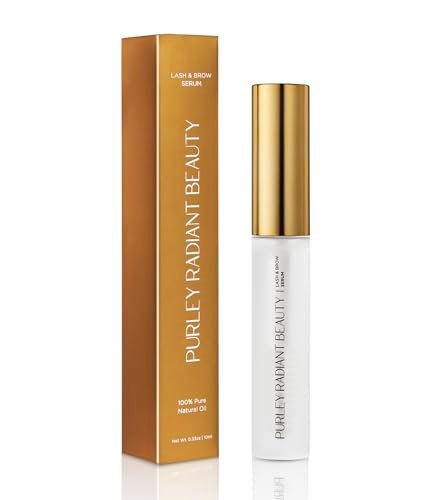 Purely Radiant Beauty Eyelash Growth Serum – Prostaglandin-Free Lash & Brow Enhancer for Longer, Thicker Lashes – Vegan, Cruelty-Free, Castor Oil Based – Natural Lash Serum for Growth Avelisse