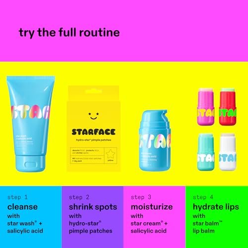 Starface Star Cream + Salicylic Acid - Lightweight Hydrating Moisturizer for Breakout-Prone & Sensitive Skin, 1.7 fl oz Avelisse