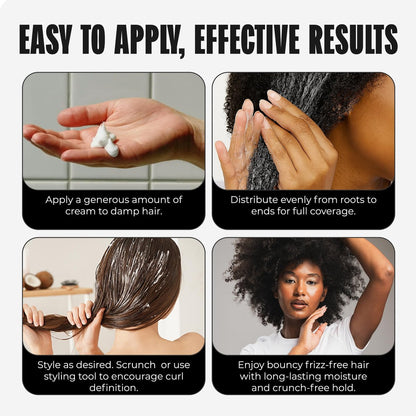 Miche Bounce Styling Cream – Definition & Moisture for Curly Hair, 8 fl oz Avelisse