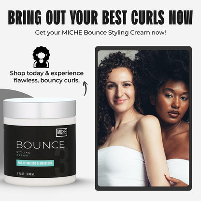 Miche Bounce Styling Cream – Definition & Moisture for Curly Hair, 8 fl oz Avelisse