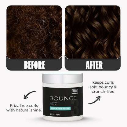 Miche Bounce Styling Cream – Definition & Moisture for Curly Hair, 8 fl oz Avelisse