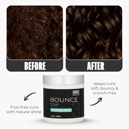 Miche Bounce Styling Cream – Definition & Moisture for Curly Hair, 8 fl oz Avelisse