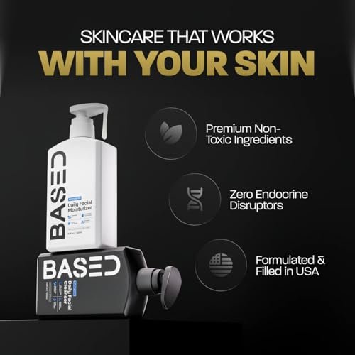 BASED Daily Skincare Duo: Purifying Face Wash & Restoring Moisturizer for All Skin Types, Hormone-Safe Avelisse