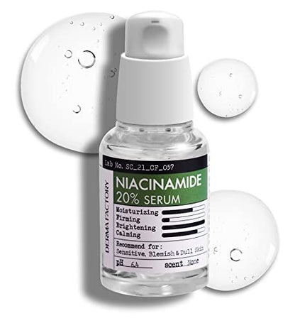 Niacinamide 20% Vitamin B3 Face Serum with Damask Rose Water - Anti-Aging, Pore Minimizing, Sensitive Skin - 1 Fl Oz Avelisse