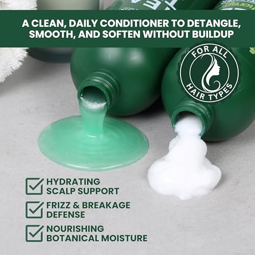 KESMEDIK Tea Tree Lavender Mint Conditioner - Moisturizing Conditioner for Coarse & Dry Damaged Hair, Hydrates & Soothes Itchy Dry Scalp, Detangles & Controls Frizz, 16 fl oz Avelisse