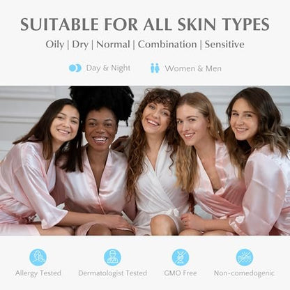 EnaSkin Retinol Collagen Face Cream – Anti Aging Wrinkle Cream for Women, Neck & Décolleté Moisturizer with 7% Hyaluronic Acid Serum, Day/Night Skin Firming & Tightening, 1.7 Oz Avelisse