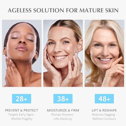 EnaSkin Retinol Collagen Face Cream – Anti Aging Wrinkle Cream for Women, Neck & Décolleté Moisturizer with 7% Hyaluronic Acid Serum, Day/Night Skin Firming & Tightening, 1.7 Oz Avelisse