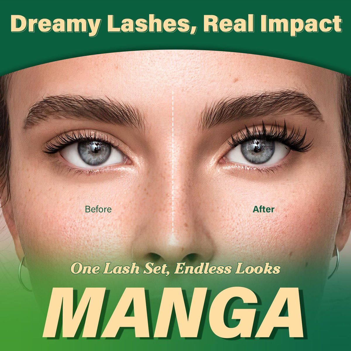 KEYYOULASH Manga Lash Clusters Kit 8-18mm DIY Eyelash Extensions - Natural Fairy Cluster Lashes with Bond, Seal, Remover & Applicator - Soft Thin Band (MG03) Avelisse