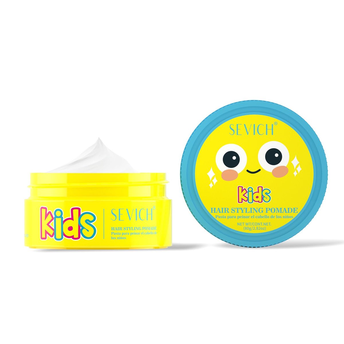 SEVICH Kids Hair Styling Pomade - Gentle Styling Clay for Toddlers & Kids, Water-Soluble, Long-Lasting Hold, Plant-Based, Sensitive Scalp Safe, 80g Avelisse