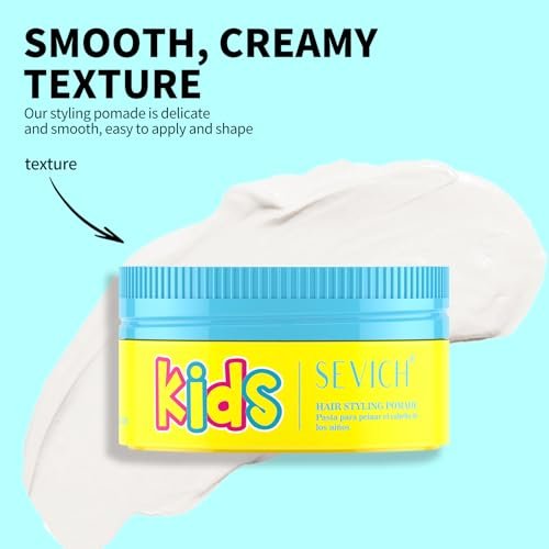 SEVICH Kids Hair Styling Pomade - Gentle Styling Clay for Toddlers & Kids, Water-Soluble, Long-Lasting Hold, Plant-Based, Sensitive Scalp Safe, 80g Avelisse