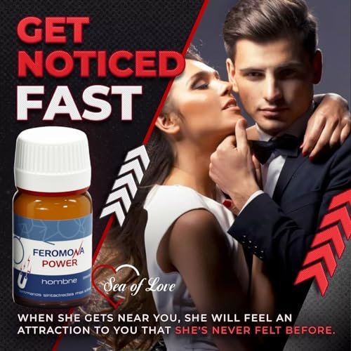 Sea Of Love Feromona Power Pheromones for Men to Attract Women | Unscented Alpha Male Human Pheromone, Strong Concentrate, Cologne Perfume - 1 Fl Oz - görsel 4