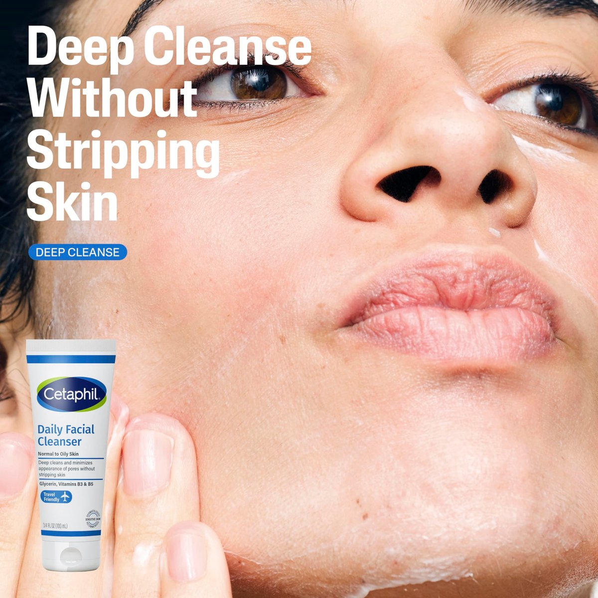 CETAPHIL Skincare Gift Set & Travel Companion for Sensitive Skin | Gentle Skin Cleanser, Daily Facial Cleanser, 2 x Moisturizing Lotion | TSA Approved | Dermatologist Recommended Brand - görsel 5
