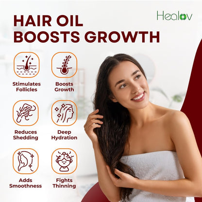 Batana Oil Hair Growth Spray with Scalp Massager – Natural Treatment for Hair Loss, Thinning, Bald Spots, Breakage – Strengthening, Thickening, Volumizing Serum for All Hair Types