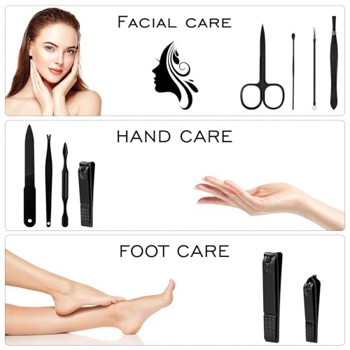 Professional Stainless Steel Manicure Set Gifts for Men - Nail Clipper Kit for Dad, Husband, Brother, Boyfriend, Teen Boys - görsel 4