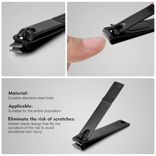 Professional Stainless Steel Manicure Set Gifts for Men - Nail Clipper Kit for Dad, Husband, Brother, Boyfriend, Teen Boys - görsel 10