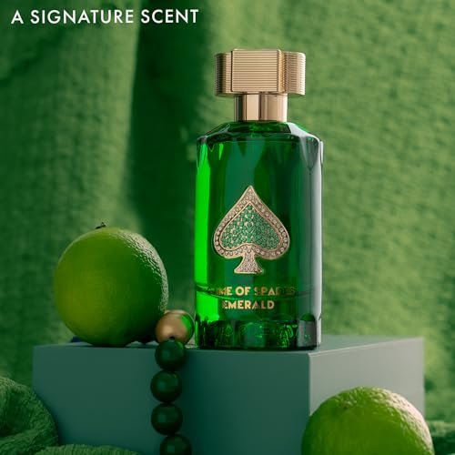 Jo Milano Game of Spades Emerald Parfum Spray – Unisex Warm Citrusy Fragrance 3.0 oz Avelisse