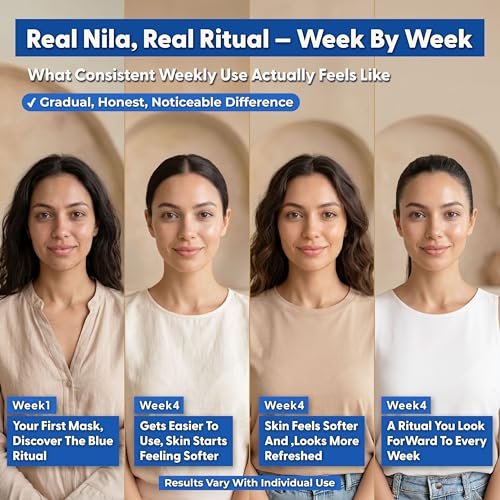 Argaviva Moroccan Nila Powder – Natural Blue Clay Mask for Face, Body & Hair – Exfoliates for Glowing, Even-Toned Skin – Plant-Based & Traditional Hammam Skincare for All Skin Types Avelisse