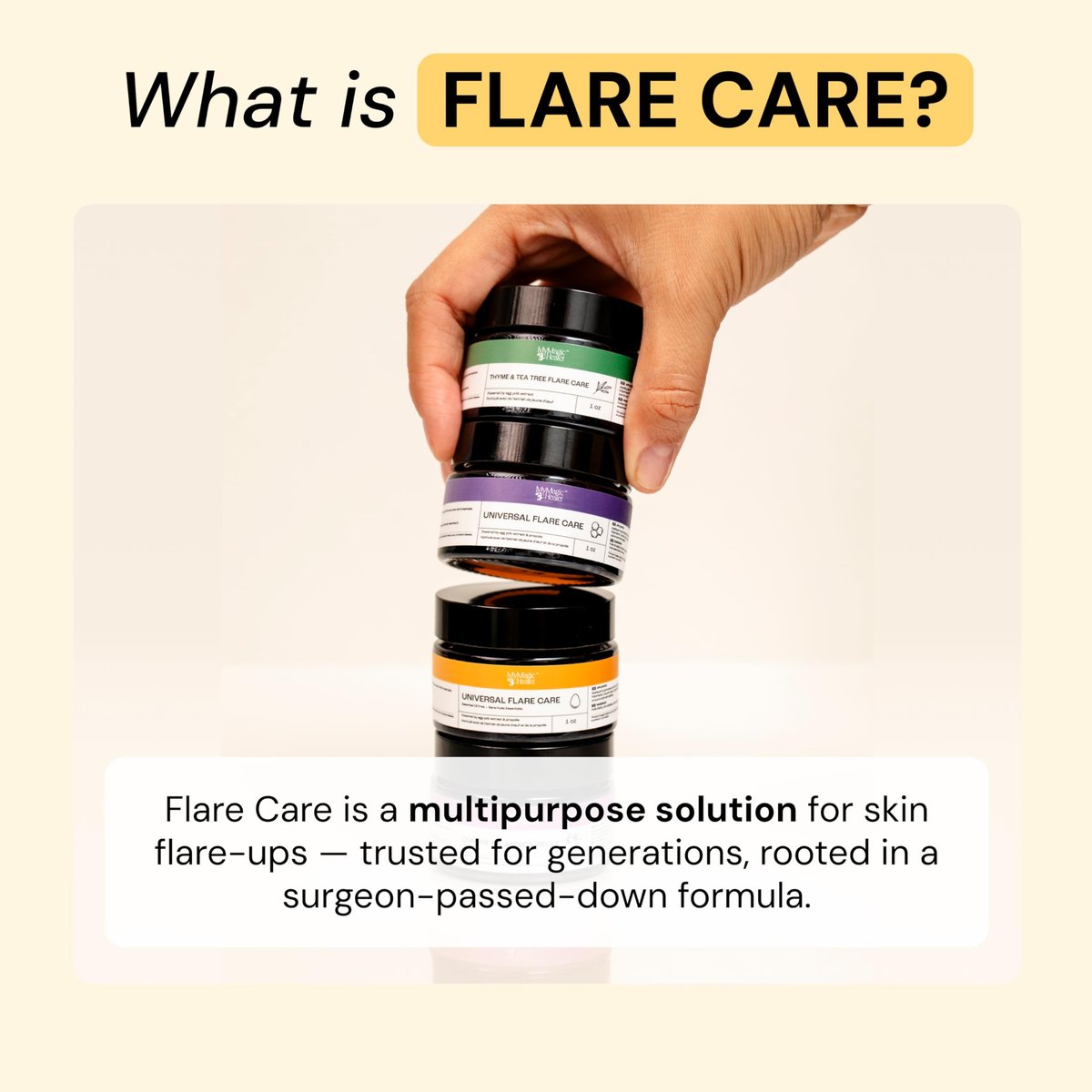 MyMagicHealer Comfort Flare Care | 1oz All-Natural Salve for Skin Flare-Ups Avelisse