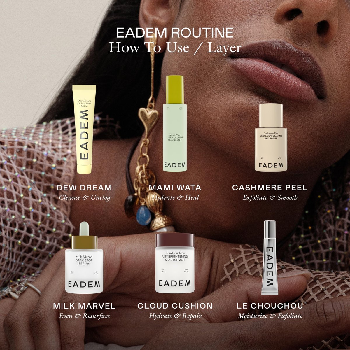 EADEM Mami-Wata Ultra Calming Rescue Mist – Hydrating Face Mist with Barrier Repair Serum for Sensitive Skin, 3.38 fl oz Avelisse