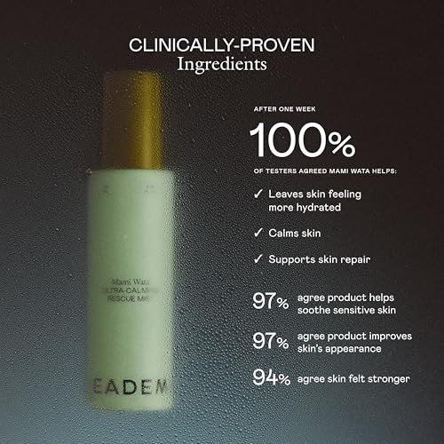EADEM Mami-Wata Ultra Calming Rescue Mist – Hydrating Face Mist with Barrier Repair Serum for Sensitive Skin, 3.38 fl oz Avelisse