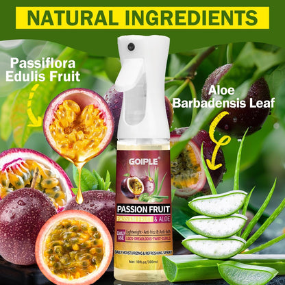 Goiple Loc Moisturizing Spray for Dull, Dry Locs - Daily Passion Fruit Hair and Scalp Moisturizer for Dreadlocks, Locs, Microlocks, Braids - Lightweight Refreshing Moisturizer Loc Spray for Anti-Frizz (10 Fl Oz)