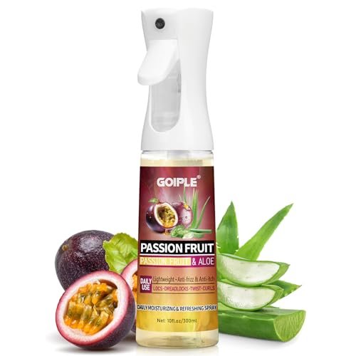 Goiple Loc Moisturizing Spray for Dull, Dry Locs - Daily Passion Fruit Hair and Scalp Moisturizer for Dreadlocks, Locs, Microlocks, Braids - Lightweight Refreshing Moisturizer Loc Spray for Anti-Frizz (10 Fl Oz) - görsel 2