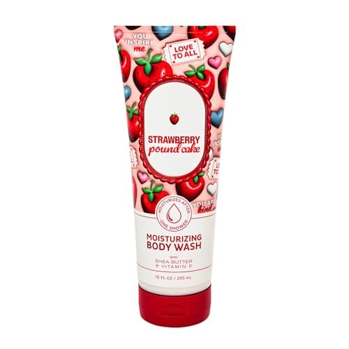Strawberry Pound Cake Moisturizing Body Wash - 10 oz | Sweet & Nourishing Shower Gel - görsel 2