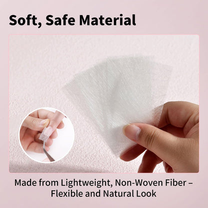 KMYZQDV 100-Piece Fiberglass Nail Wrap Extension Kit – Natural Silk Paper Towels for Broken Nail Fix & DIY Nail Art Accessories