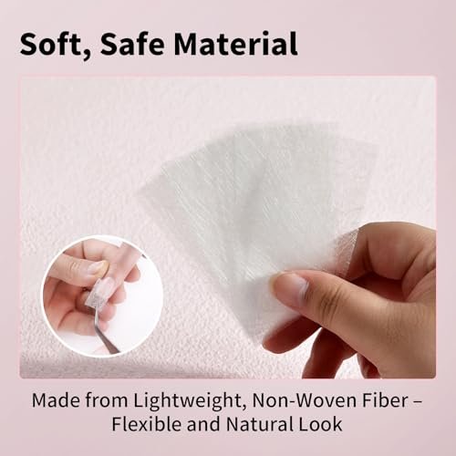 KMYZQDV 100-Piece Fiberglass Nail Wrap Extension Kit – Natural Silk Paper Towels for Broken Nail Fix & DIY Nail Art Accessories - görsel 8