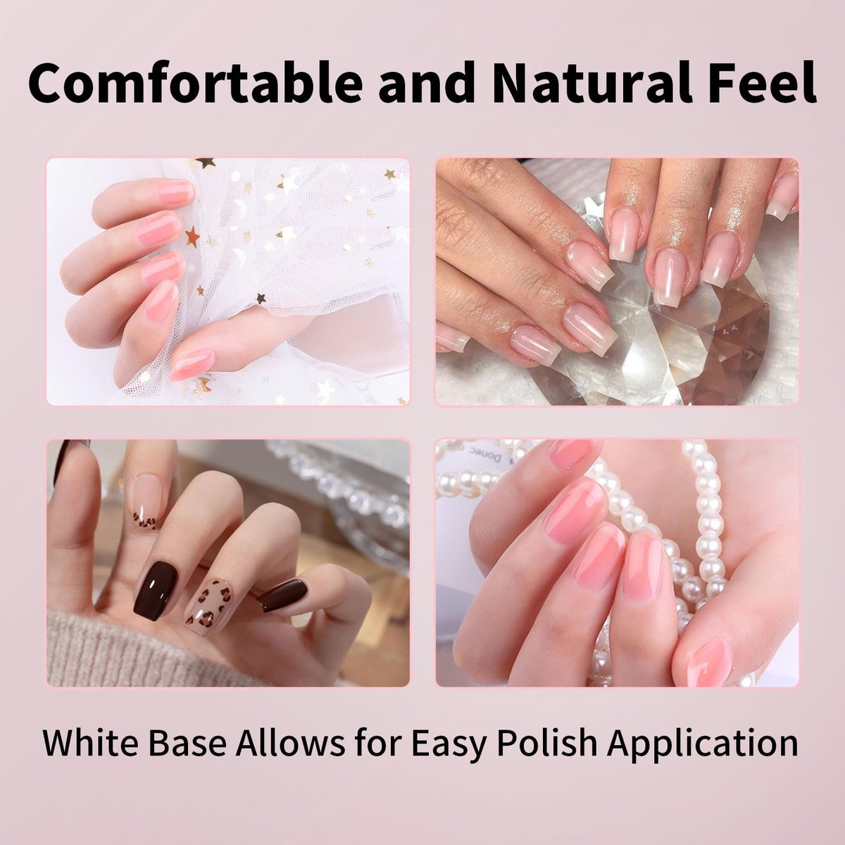 KMYZQDV 100-Piece Fiberglass Nail Wrap Extension Kit – Natural Silk Paper Towels for Broken Nail Fix & DIY Nail Art Accessories - görsel 11