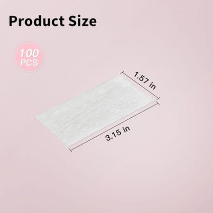 KMYZQDV 100-Piece Fiberglass Nail Wrap Extension Kit – Natural Silk Paper Towels for Broken Nail Fix & DIY Nail Art Accessories