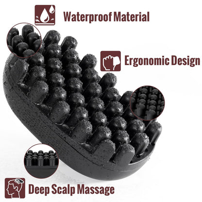 Belongtous Premium Twist Hair Sponge Brush & Twist Styler Comb Set for Men & Women – Black Silicone Hair Brush Pick for Afro, Curly, Coiled, Short Hair Avelisse