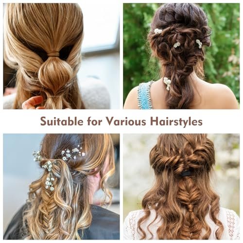 32Pcs Boho Bracelet Hair Ties – No Damage Elastic Hair Bands for Women & Girls, Soft Brown Rubber Ties for Thick or Thin Hair - görsel 10