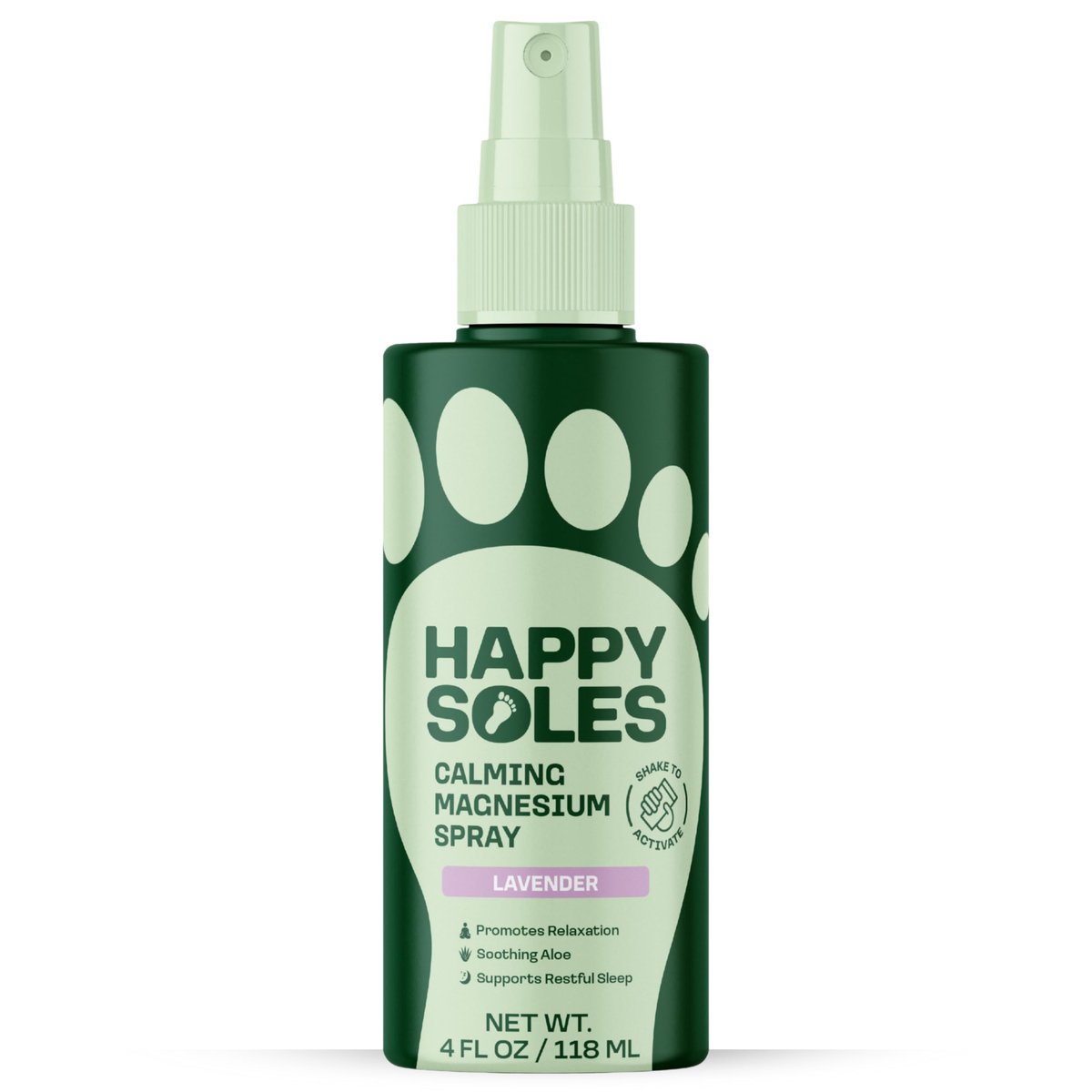 Happy Soles Calming Magnesium Oil Spray for Feet – Relaxing Lavender Mist for Nighttime Routine – Fast Absorbing, Hydrating Foot Spray – Vegan, Cruelty-Free, Paraben-Free (4 Fl Oz) Avelisse