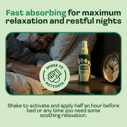 Happy Soles Calming Magnesium Oil Spray for Feet – Relaxing Lavender Mist for Nighttime Routine – Fast Absorbing, Hydrating Foot Spray – Vegan, Cruelty-Free, Paraben-Free (4 Fl Oz) Avelisse