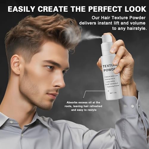 LZXLUKGIR Hair Styling Powder - Lightweight Volumizing Texture Powder for Men & Women, Matte Finish, Best for Short to Medium Hair (0.08 oz) - görsel 14