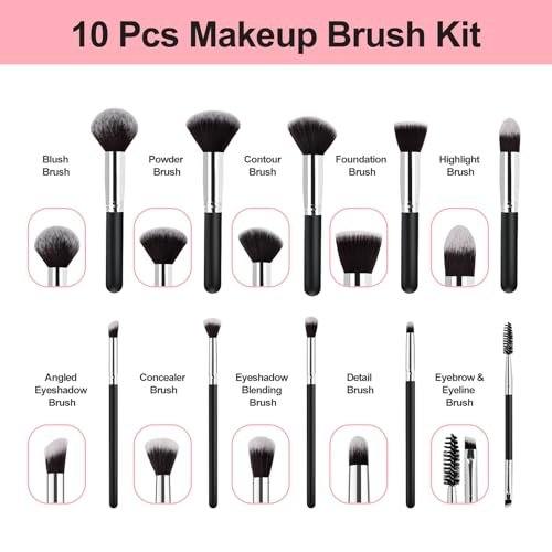 Mothers Day Gifts for Mom from Daughter Son, Makeup Brushes Set Gifts for Women Teen Girls Wife Mom Sister, 13 Pcs Premium Kit with Foundation Concealer Blush Sponge Professional Beauty Accessories - görsel 4